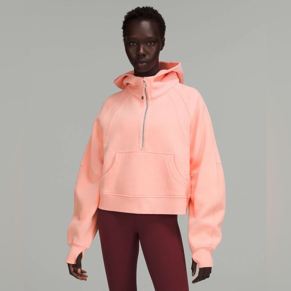 Dew pink lululemon NWT scuba quarter zip xl/xxl jacket hoodie